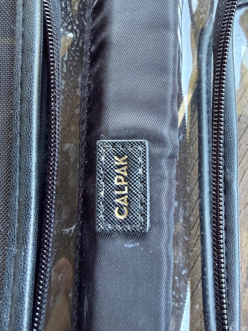 CALPAK Large Clear Cosmetics Case in Black - Picture 8 of 9
